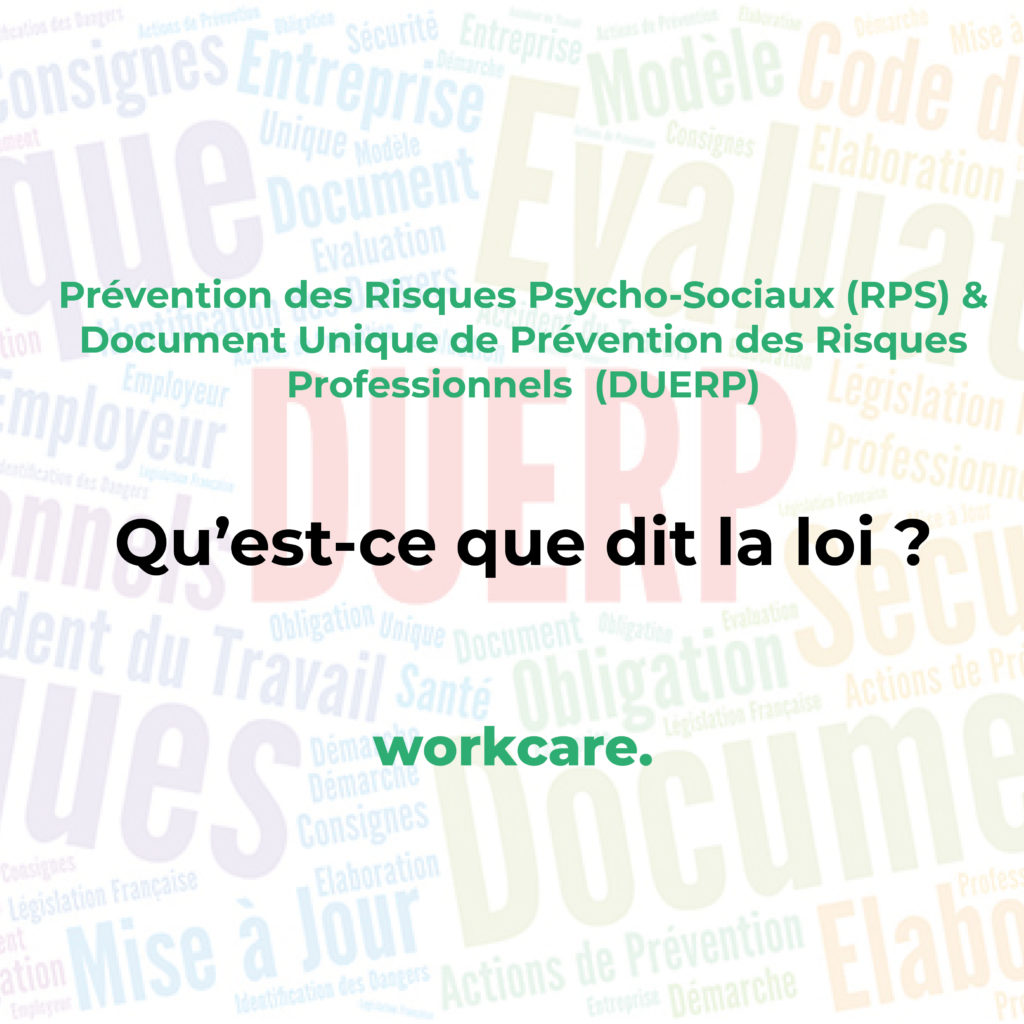 Document unique et RPS ce que dit la loi